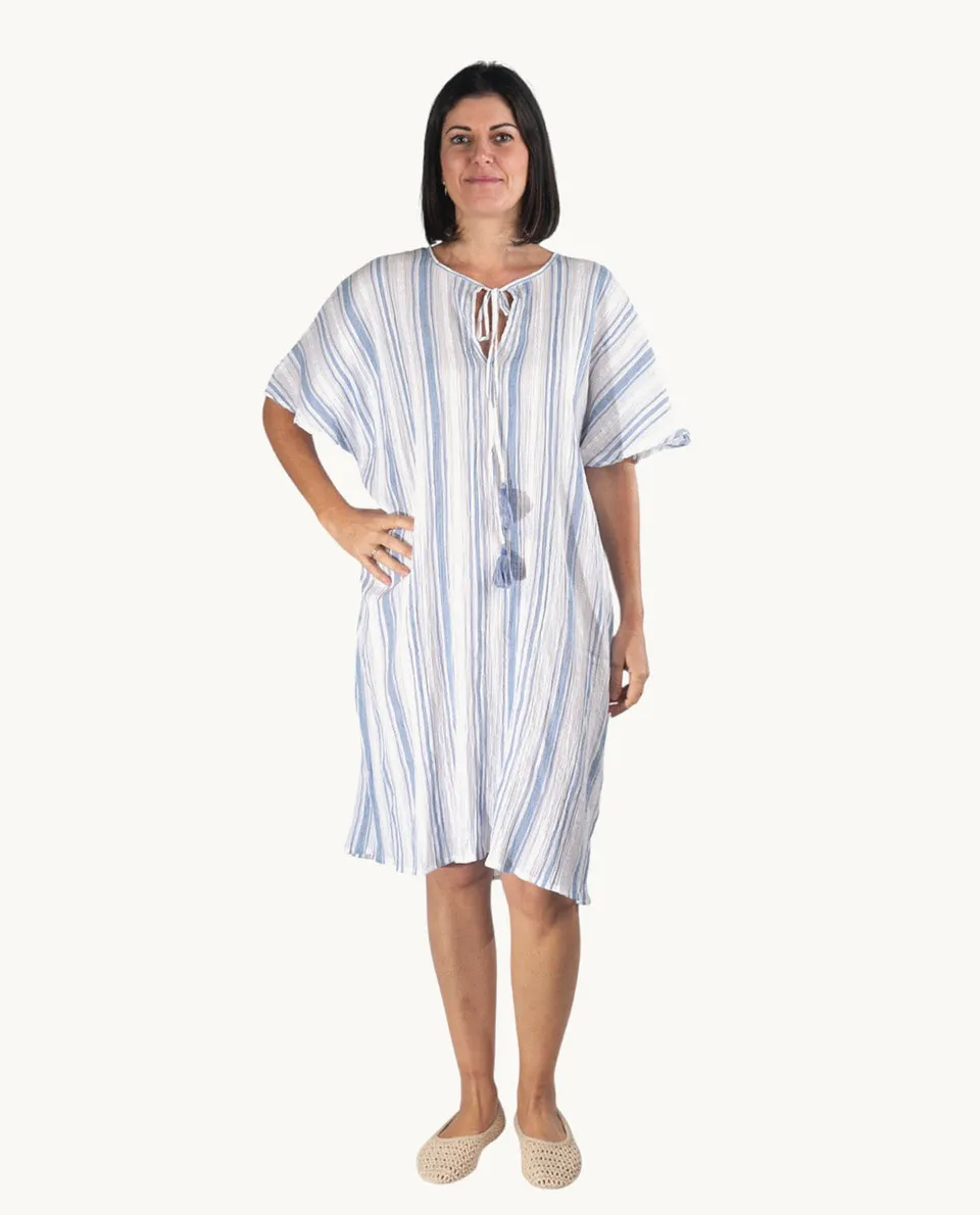 kurta-kbas-de-algod-n-talla-nica-color-azul image 1