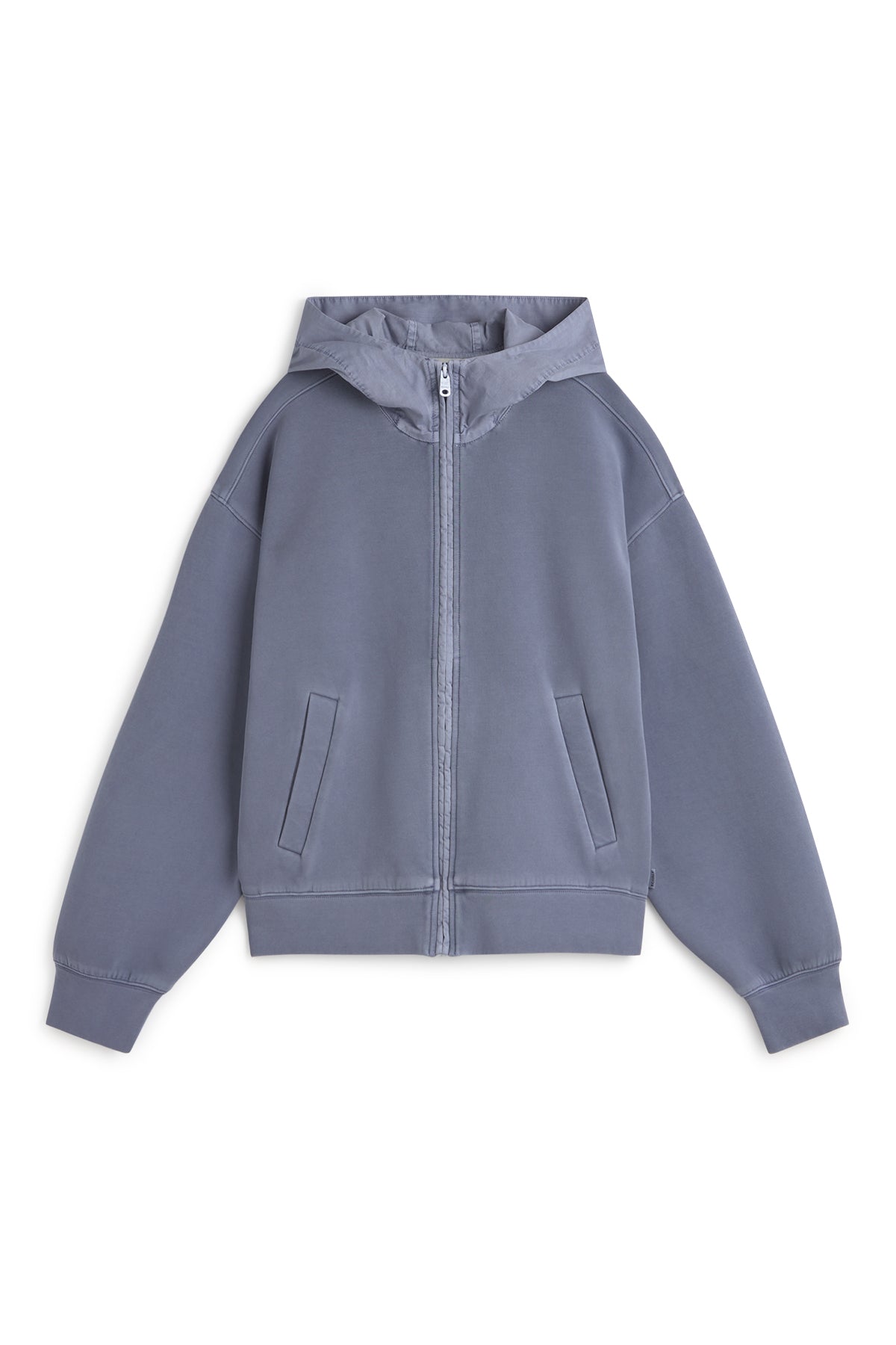 ecoalf-sudadera-arica-azul-de-neopreno-oversize-con-capucha-y-cremallera-80-algo image 6