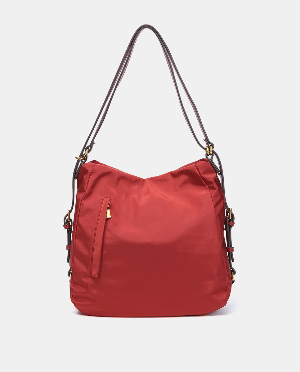 abbacino-bolso-multifuncional-convertible-mochila-reciclado-rojo image 3