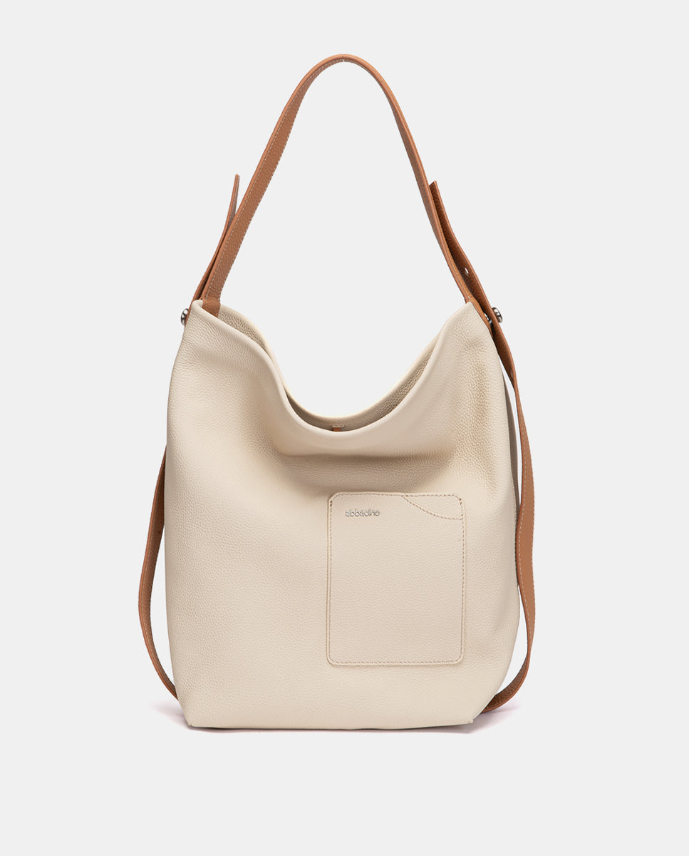 abbacino-bolso-hombro-piel-beige-estructurado image 1