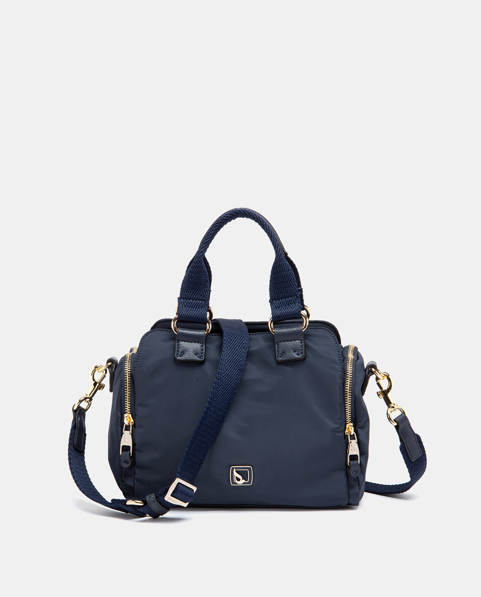 abbacino-bolso-de-mano-azul-de-materiales-reciclados-con-bandolera image 4