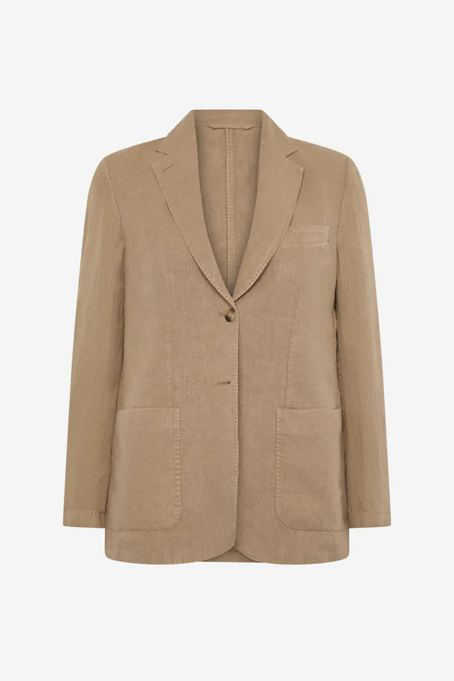 ecoalf-blazer-hoja-c-amo-beige-mujer-100-c-amo-ligera-y-transpirable-primavera-v image 1