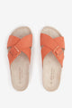 abbacino-sandalia-plana-mujer-naranja-ante-con-hebilla image 6