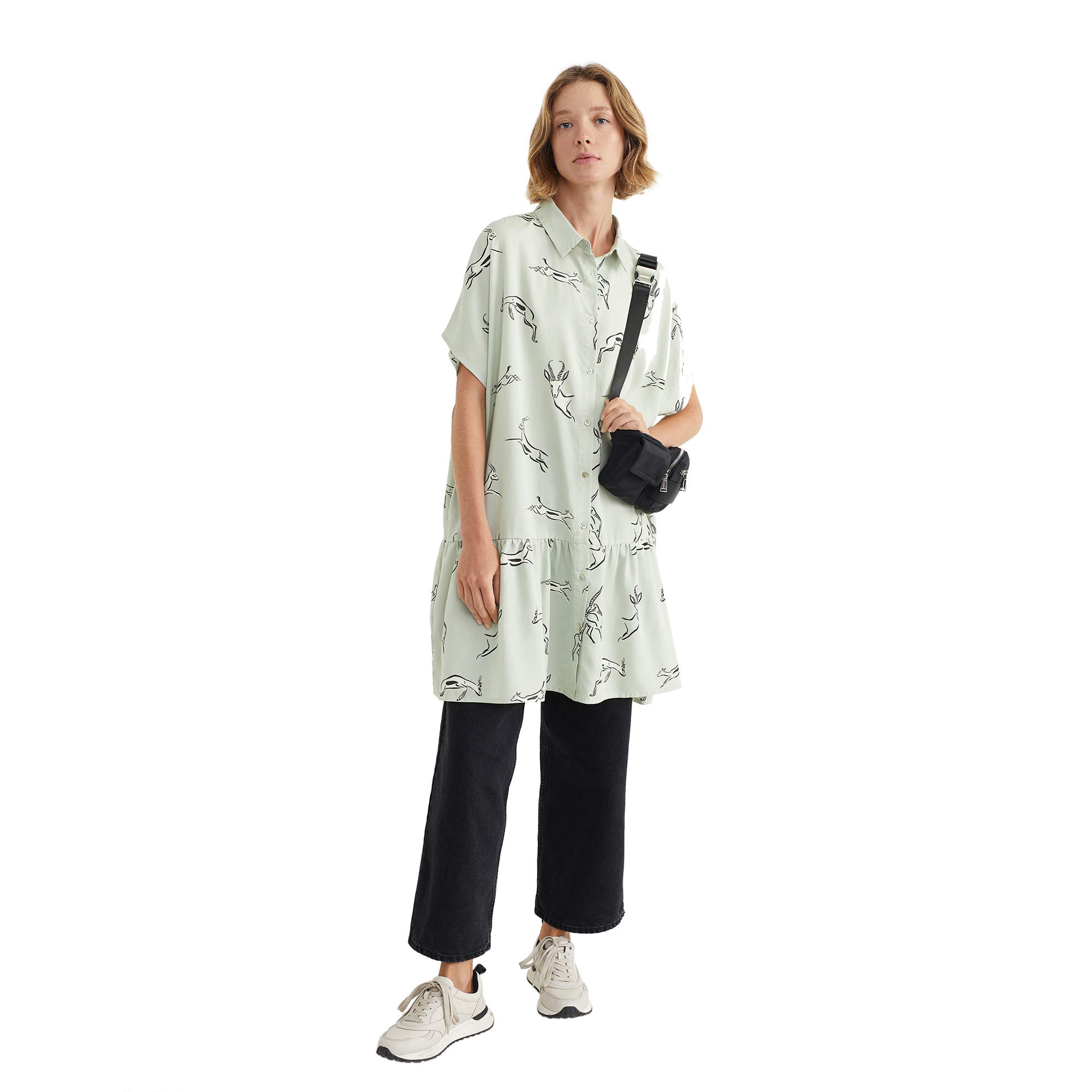 parfois-vestido-camisero-estampado-animal-mujeres image 3