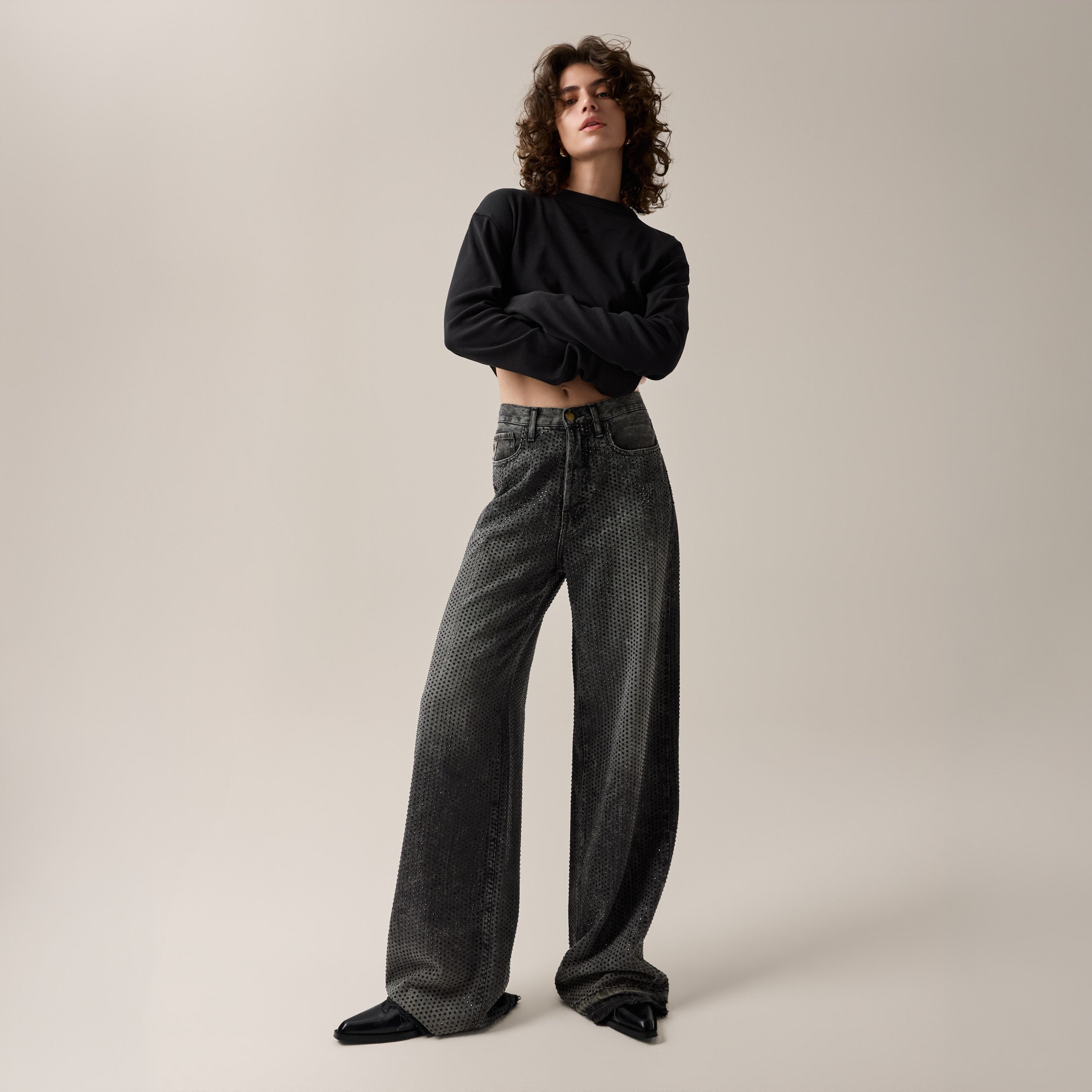 lois-skater-loose-vaqueros-anchos-black-stone image 2