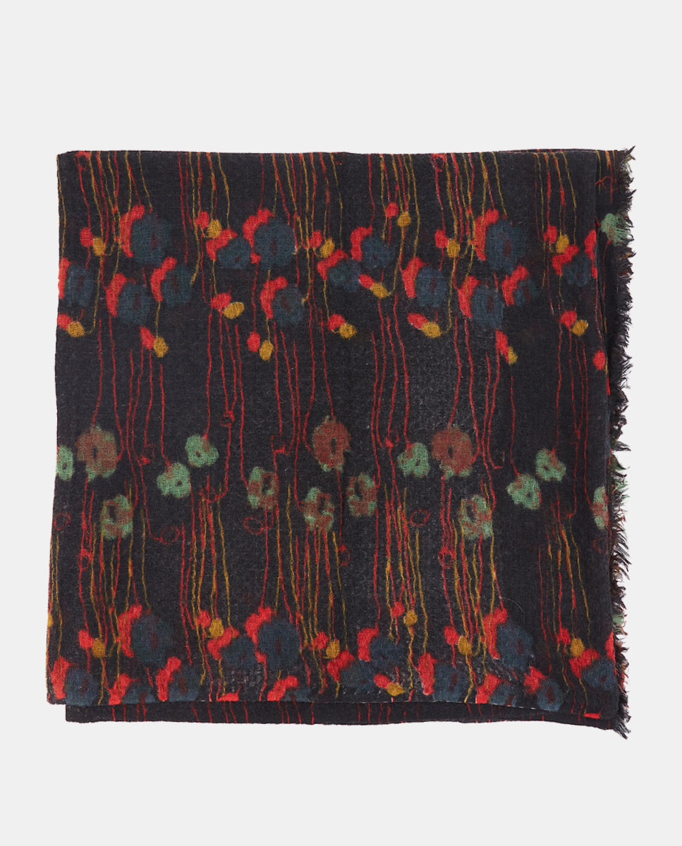 abbacino-pa-uelo-de-lana-estampado-floral-negro image 3