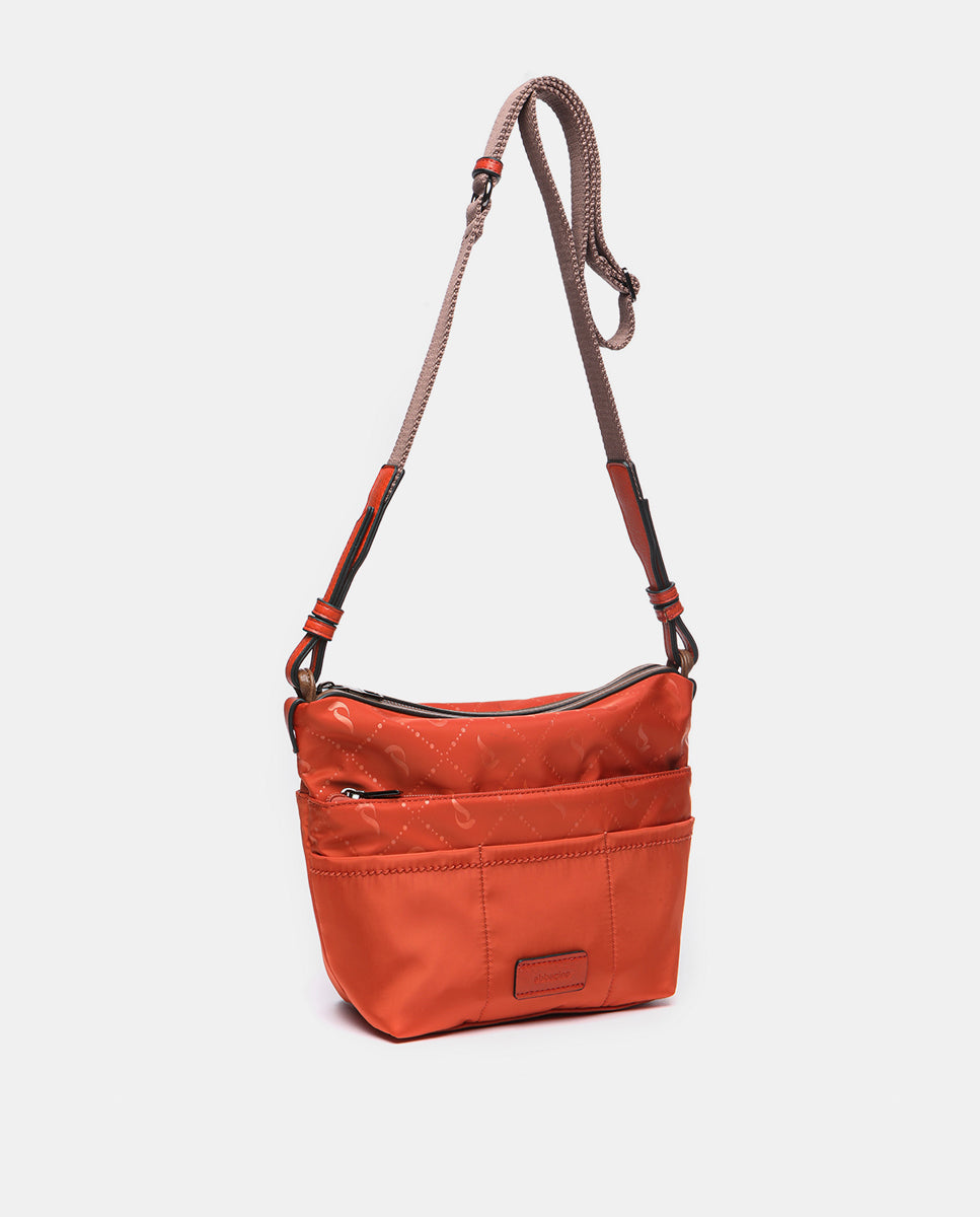abbacino-organizador-bolso-naranja-reciclado-jacquard image 2