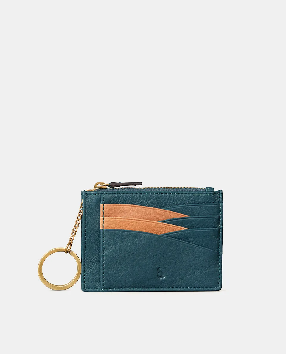 abbacino-tarjetero-mujer-piel-azul-con-monedero image 1