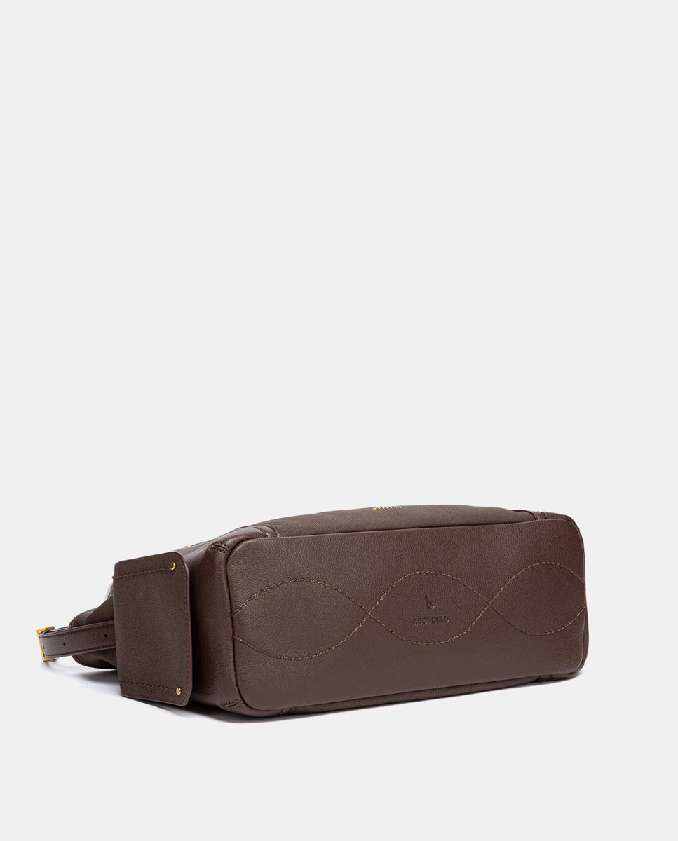 bolso-de-hombro-abbacino-multibolsillos-marr-n-tipo-hobo-reciclado image 5