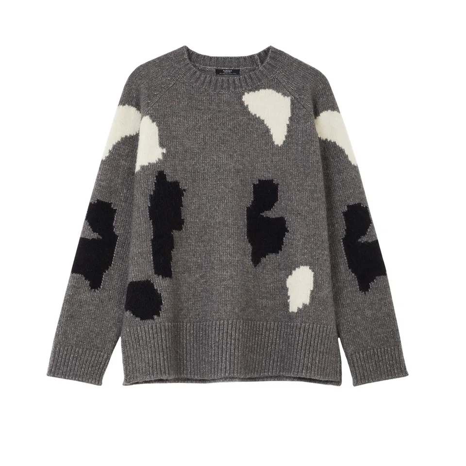parfois-jersey-de-punto-cuello-redondo-estampado-mujer image 1