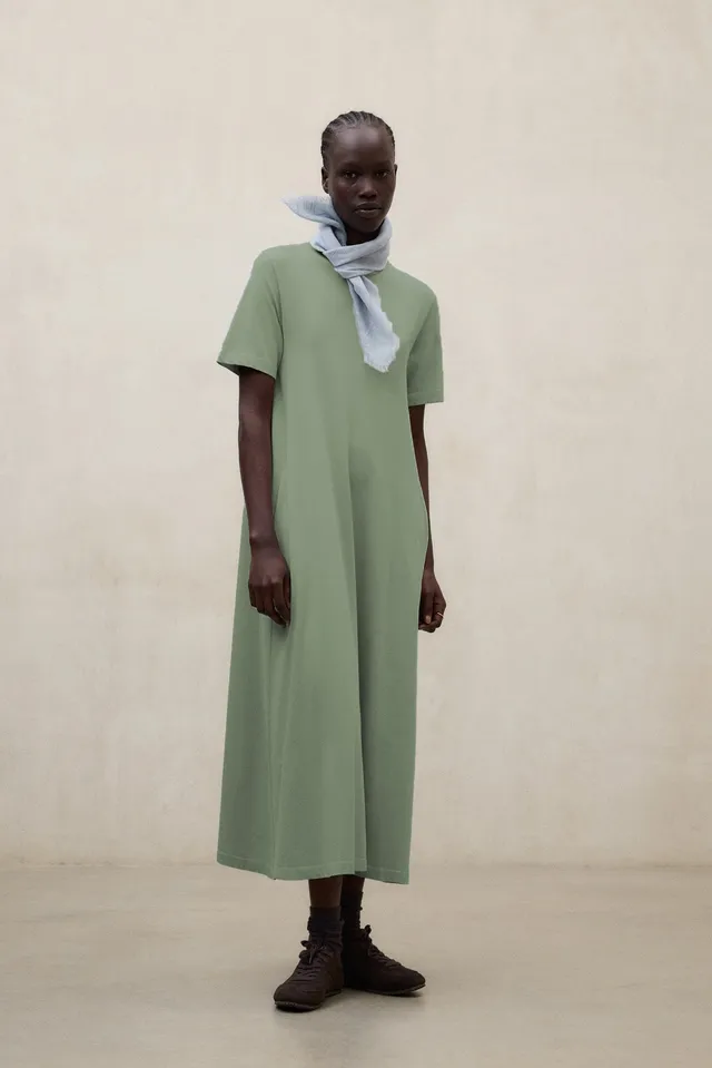 vestido-ecoalf-elettra-verde-de-mujer image 1