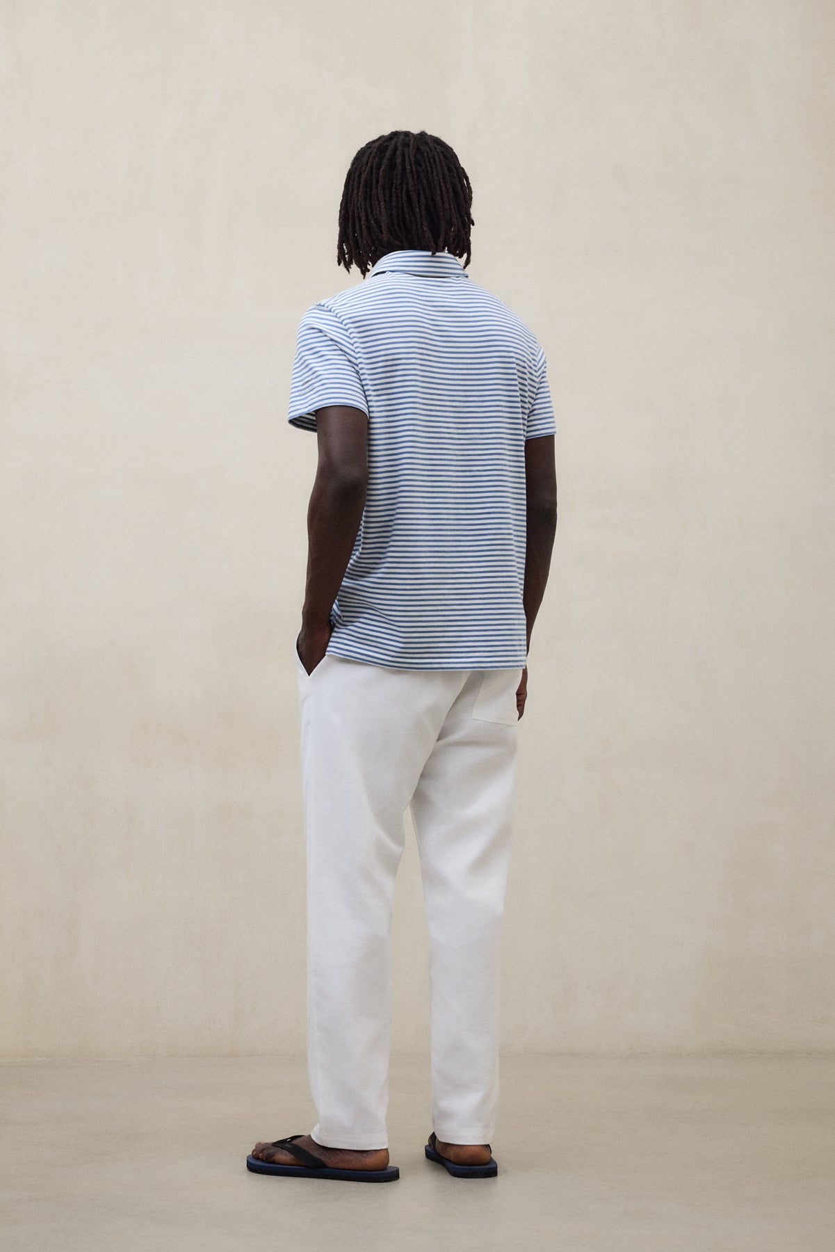 ecoalf-polo-logan-azul-para-hombre image 3