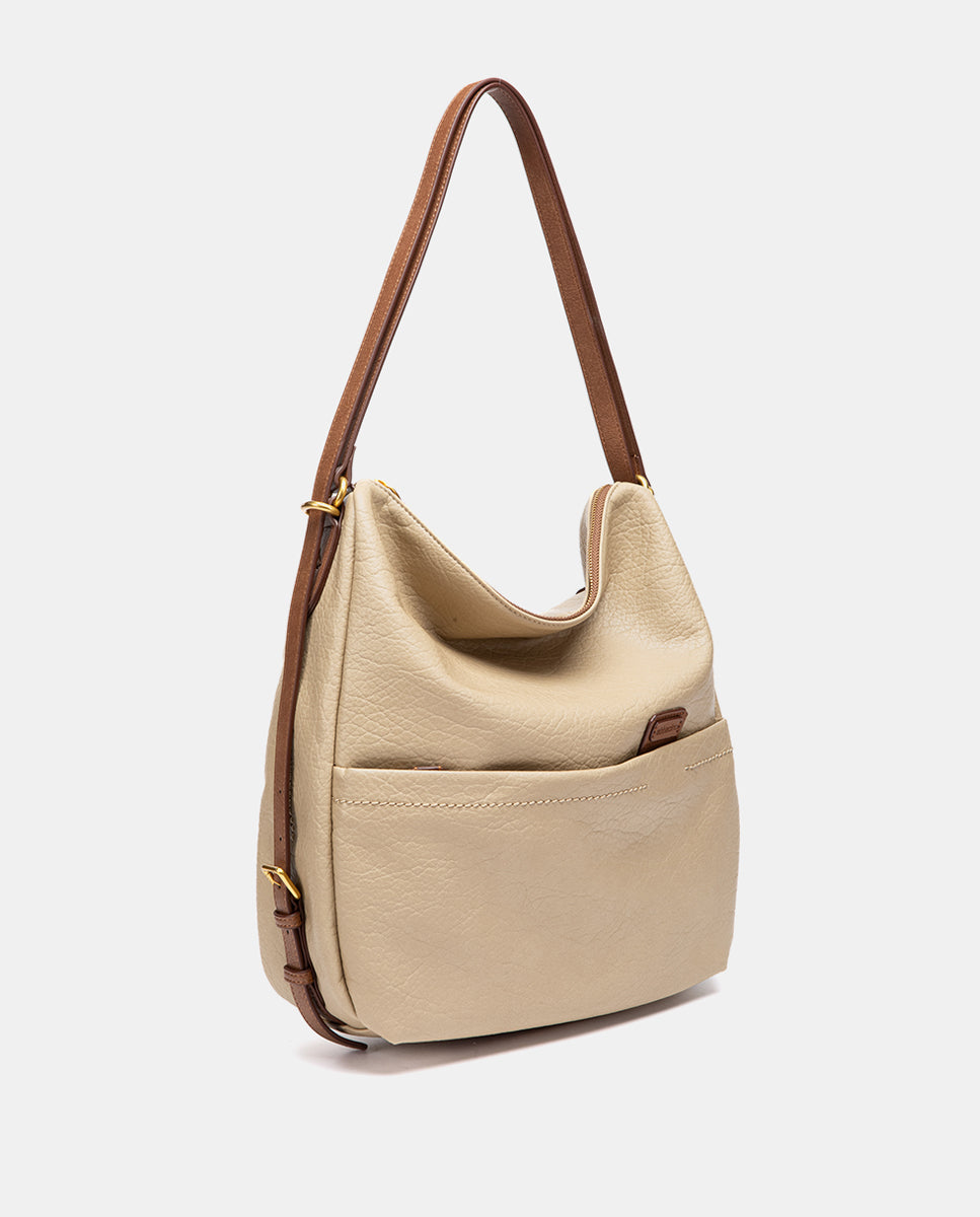 abbacino-bolso-multifuncional-reciclado-beige-2-en-1 image 2