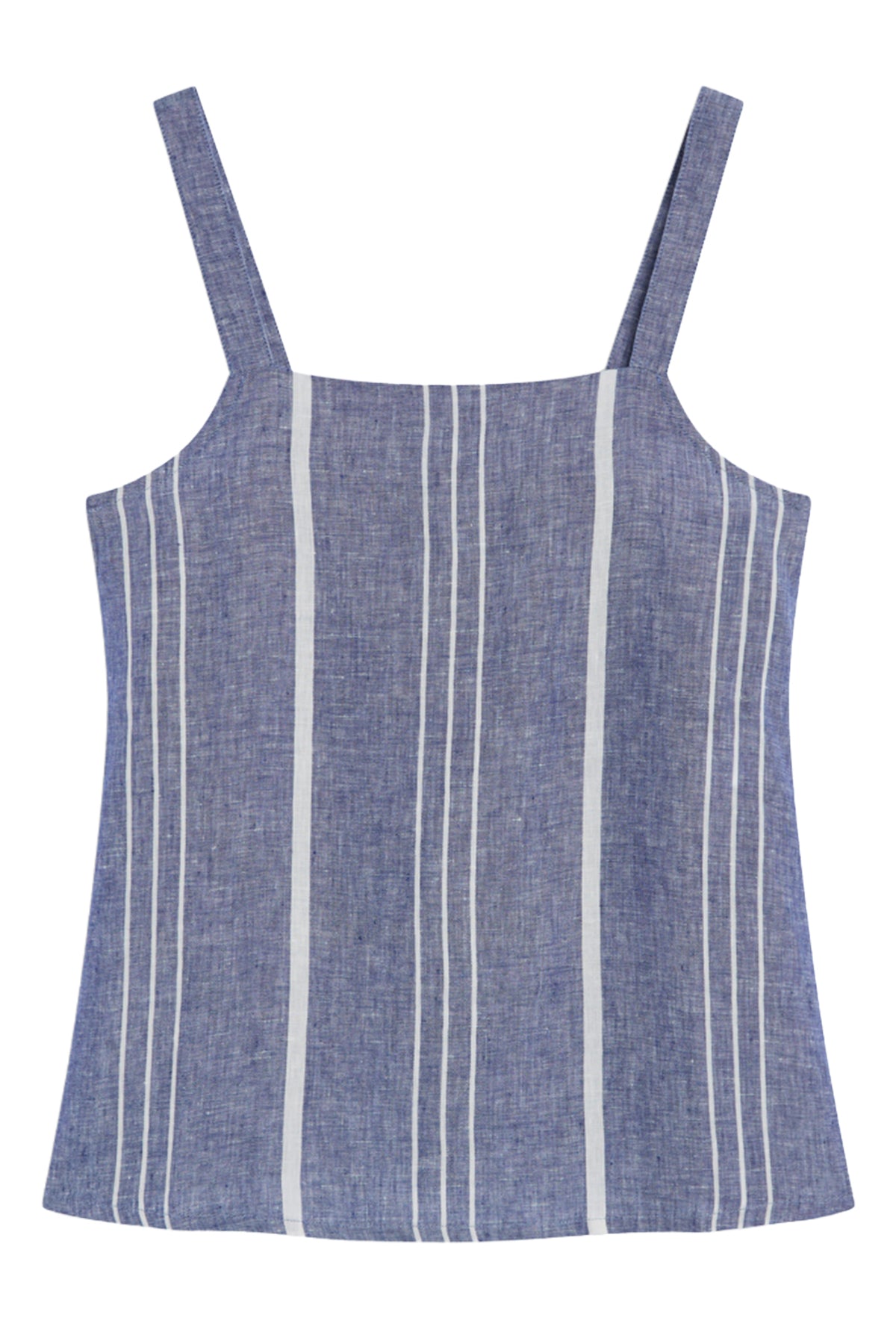 camisa-de-rayas-aria-azul-de-ecoalf image 6