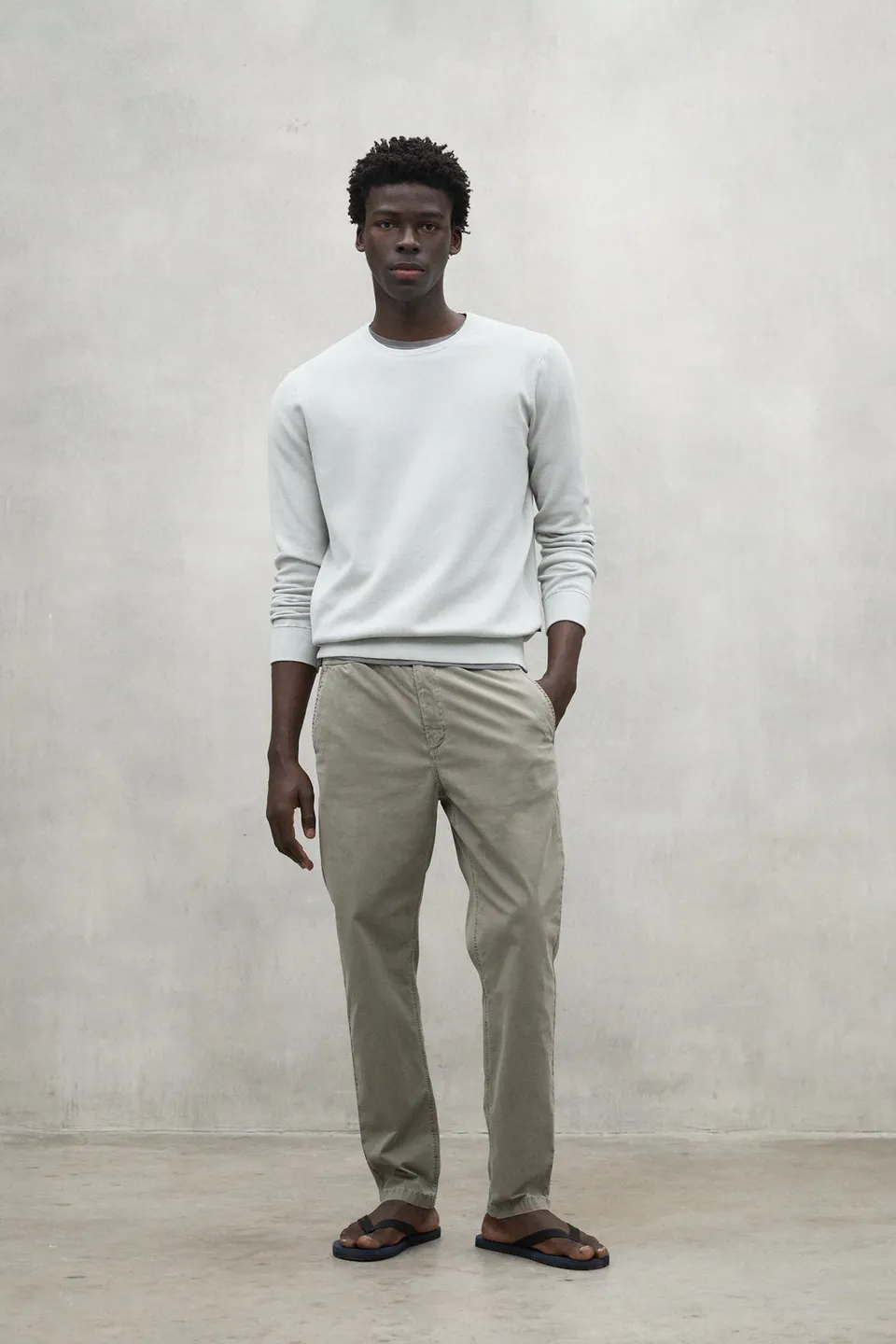 ecoalf-jersey-manzano-gris-claro-70-algod-n-org-nico-y-30-lino-punto-milano-14gg image 1