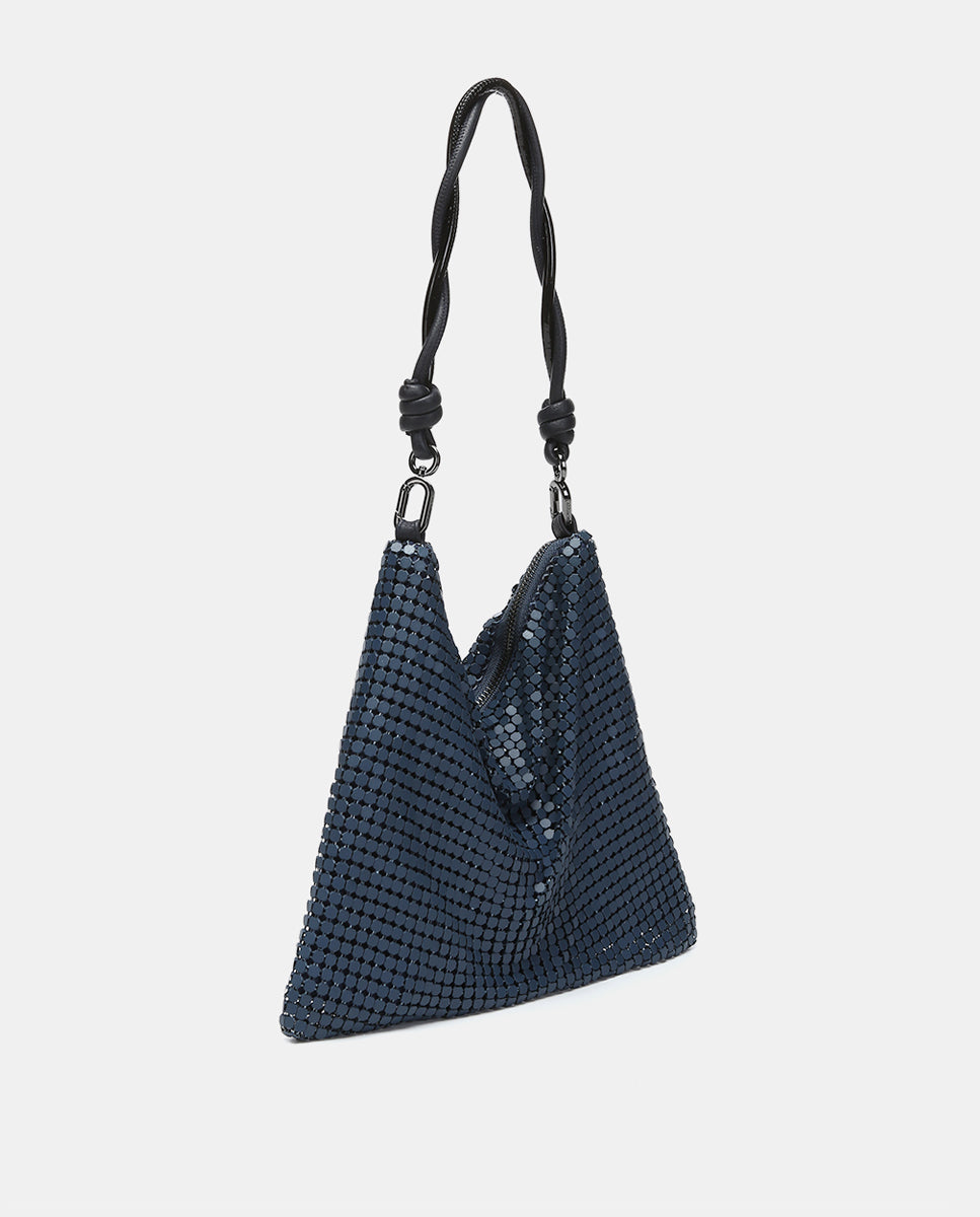 abbacino-bolso-de-hombro-fiesta-azul-en-malla-met-lica image 2