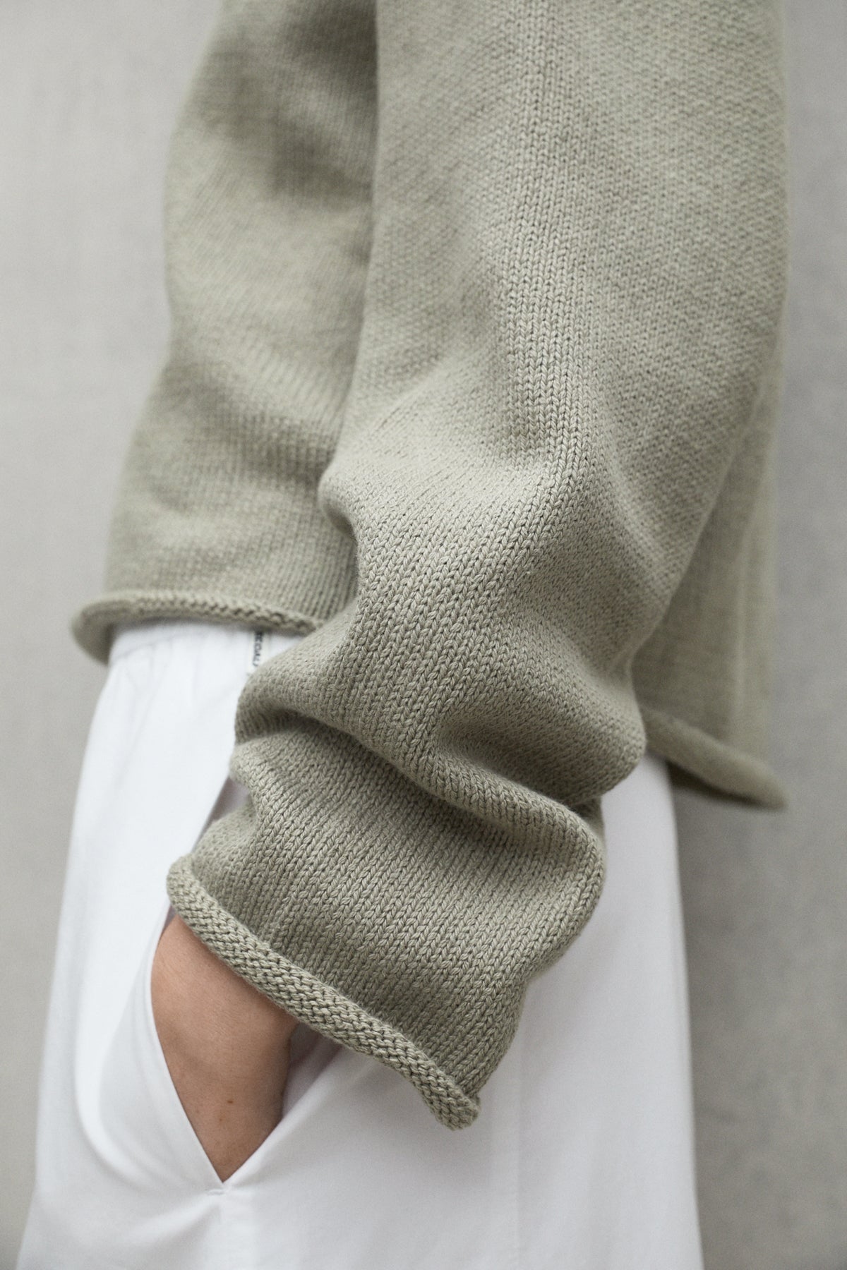jersey-ecoalf-lamo-khaki-de-mujer image 1