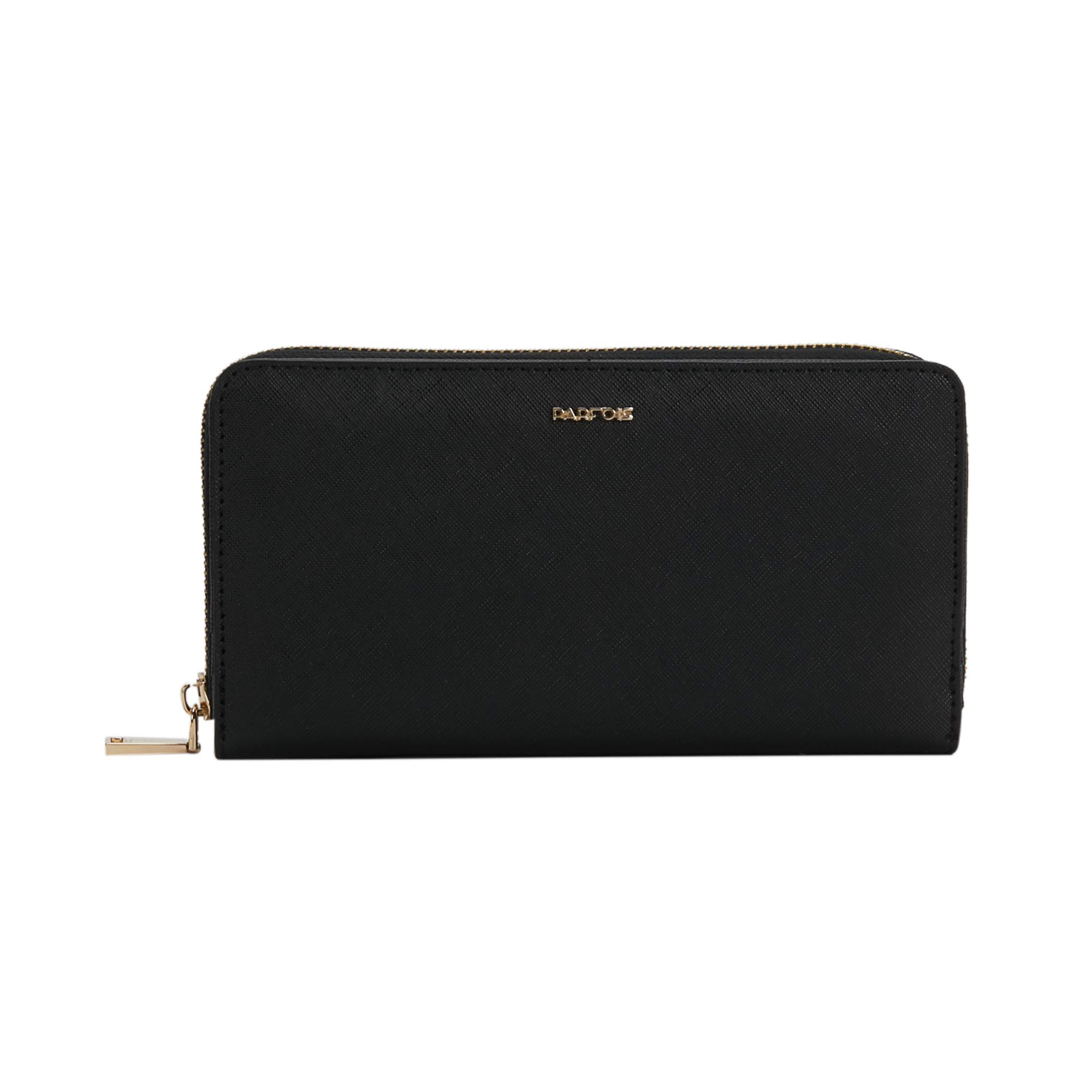 parfois-cartera-alargada-lisa-mujer-talla-l-negro image 1