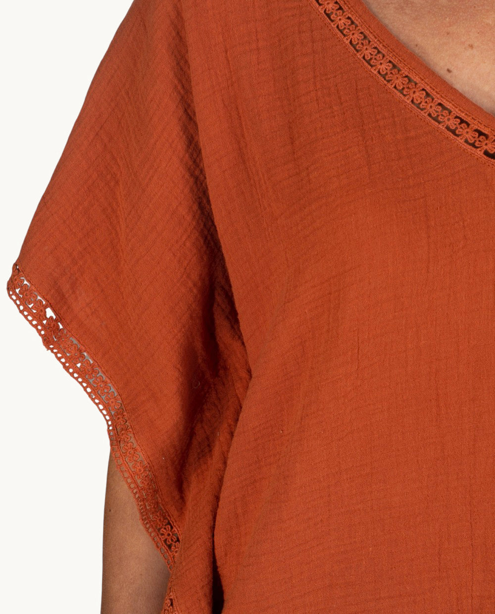 kbas-kurta-de-algod-n-talla-nica-color-naranja-vibrante-50-dto image 3