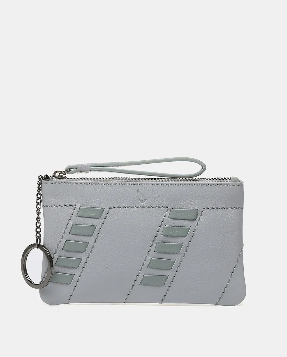 abbacino-cartera-piel-gris-con-detalles-de-tiras image 1