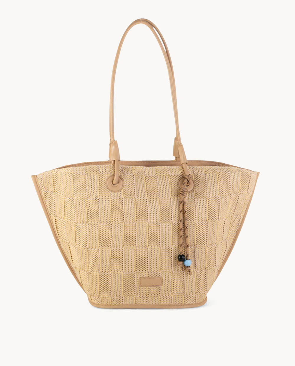 bolso-tote-kbas-de-polipropileno-con-cremallera-color-beige image 1