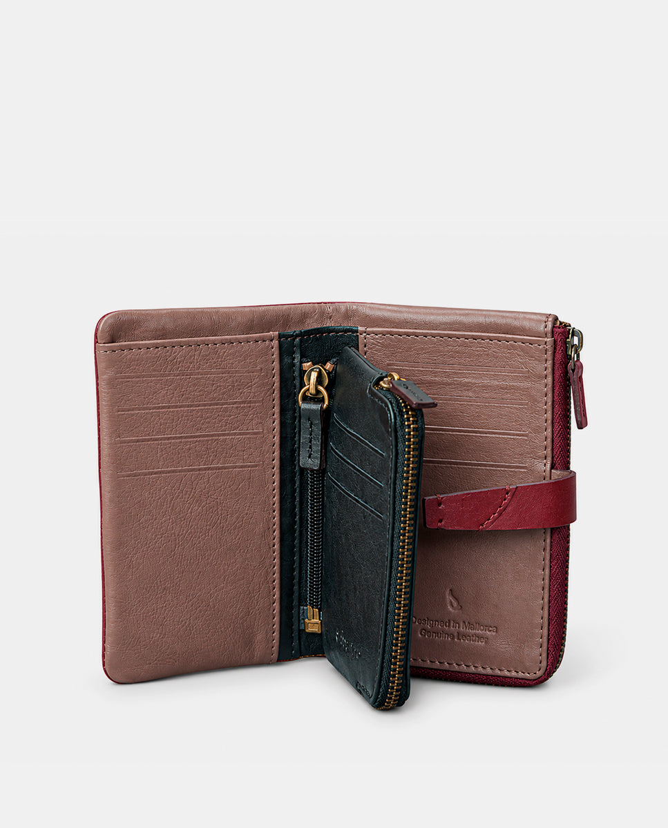 abbacino-cartera-mediana-de-mujer-en-piel-burdeos image 2