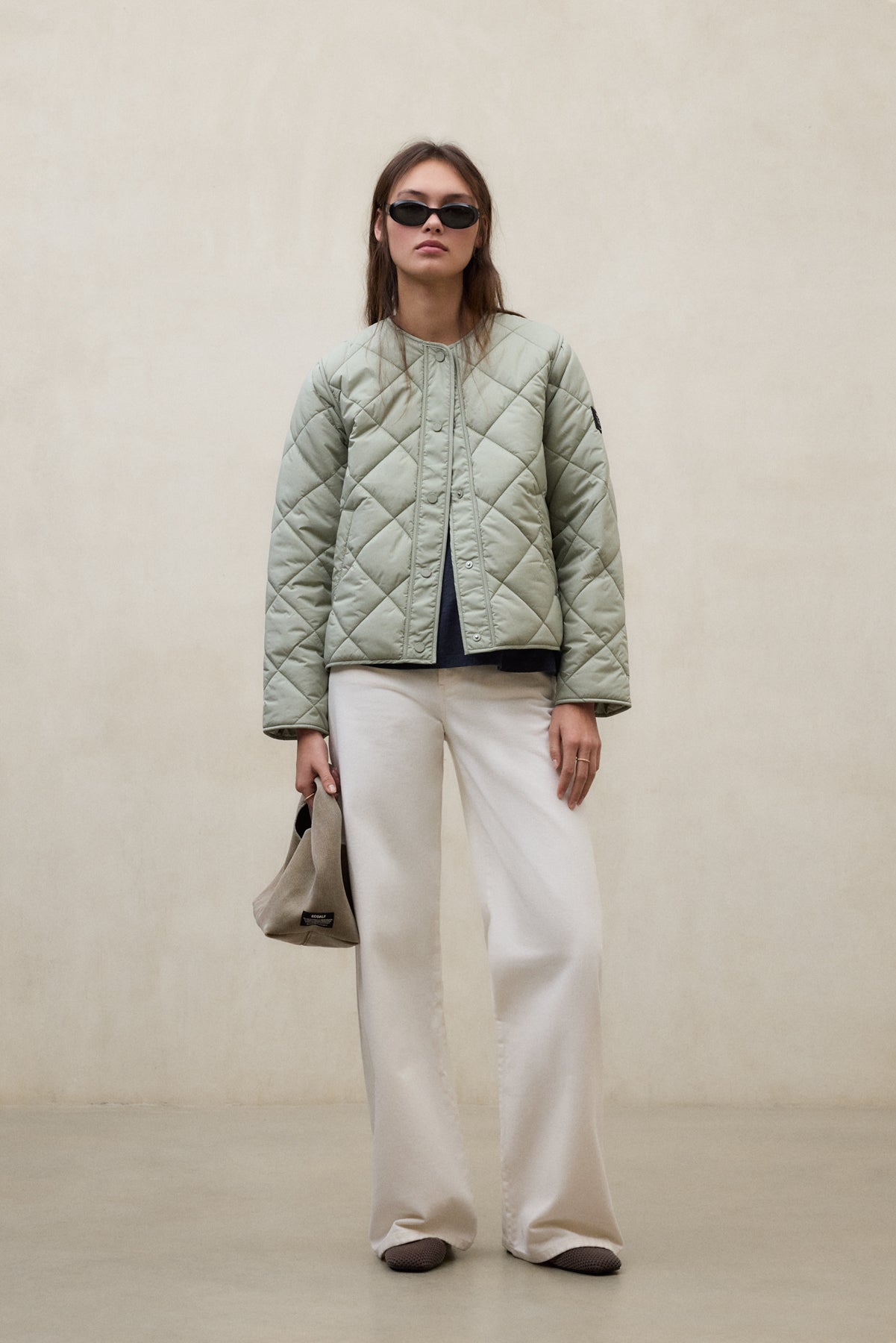 chaqueta-ecoalf-musa-rhomb-verde-para-mujer-poli-ster-100-reciclado-repelente-al image 1