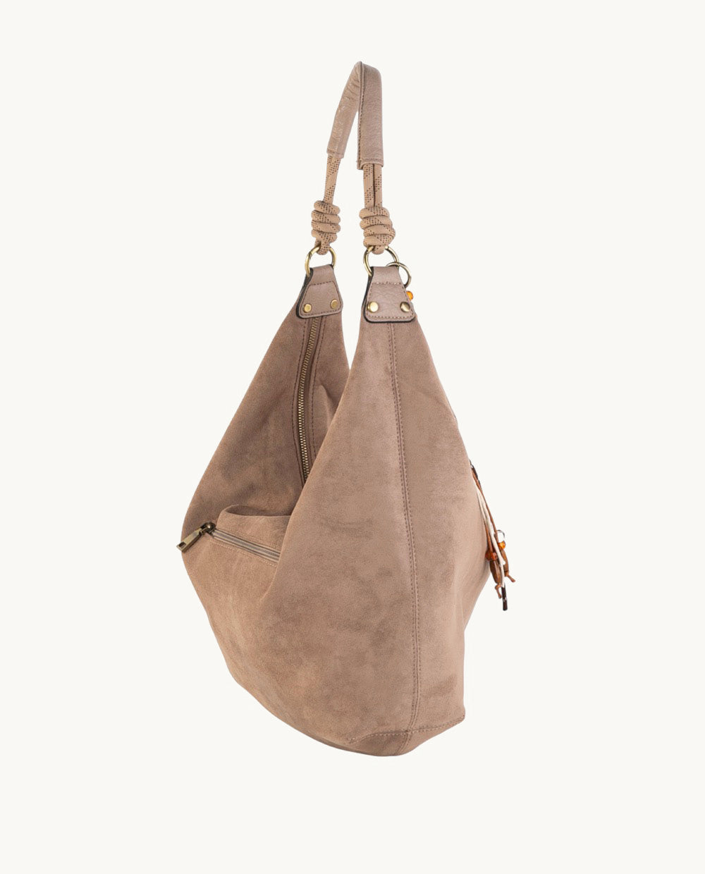 kbas-hobo-efecto-serraje-taupe-33x17x31-cm-asa-de-hombro-cremallera image 2