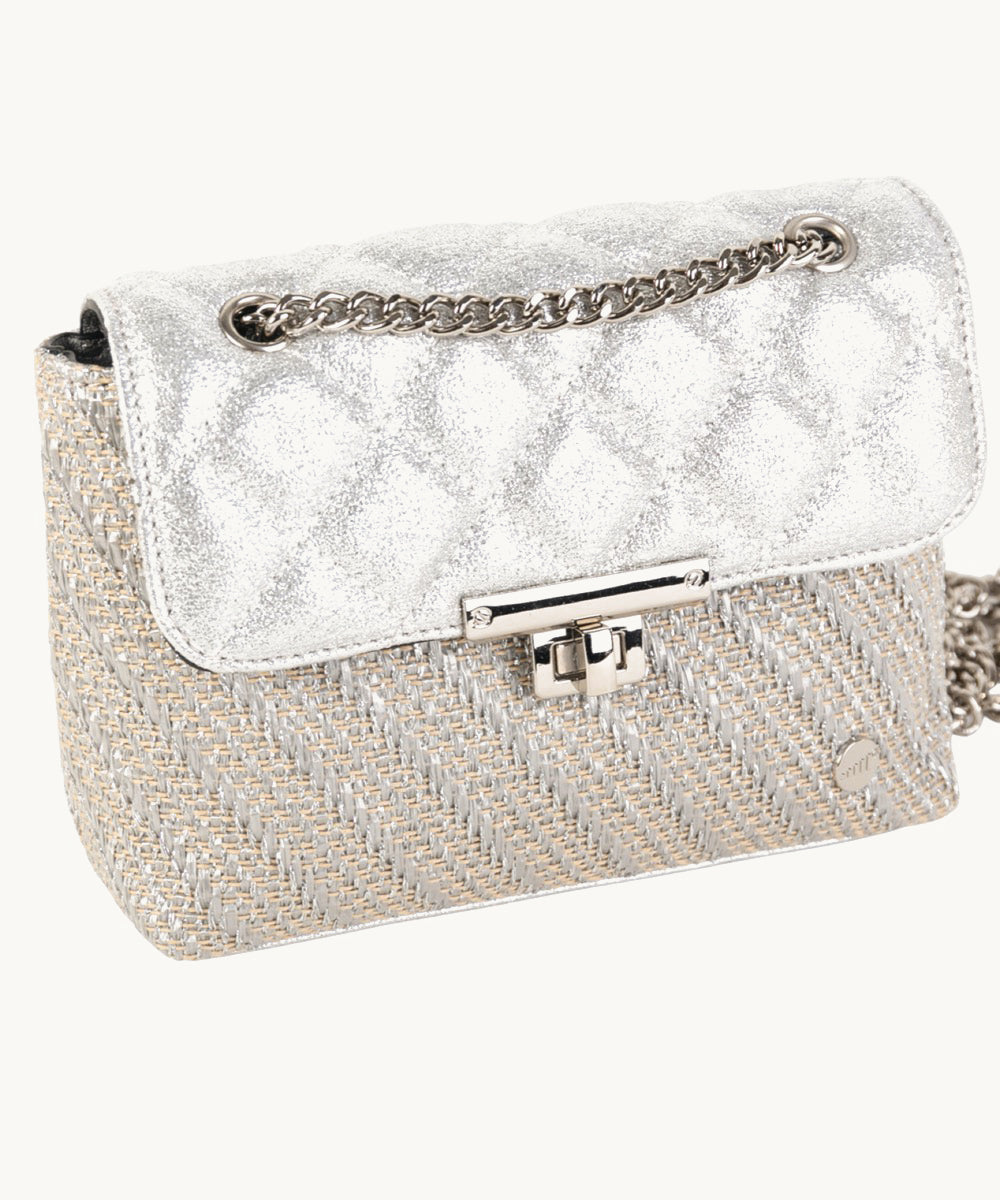 mango-bolso-bandolera-dalila-de-pu-y-rafia-color-plata-50-dto image 7