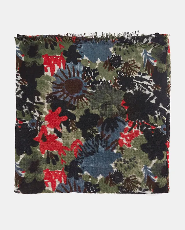 abbacino-pa-uelo-lana-estampado-floral-negro-2 image 1