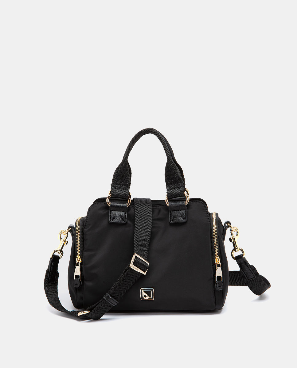 abbacino-bolso-de-mano-negro-en-materiales-reciclados image 4