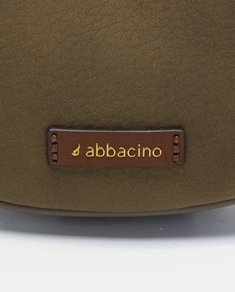 bandolera-abbacino-en-materiales-reciclados-verde-con-tejido-de-cuadros-escocese image 7