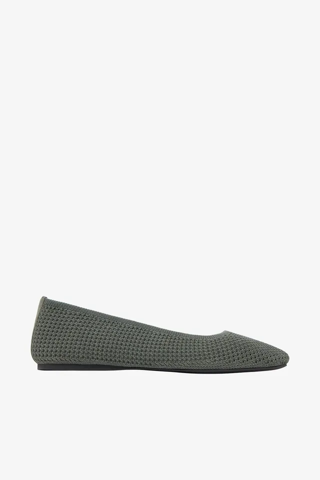 ecoalf-bailarina-adelaide-verde-de-mujer-95-poli-ster-reciclado-uto-vegana image 1