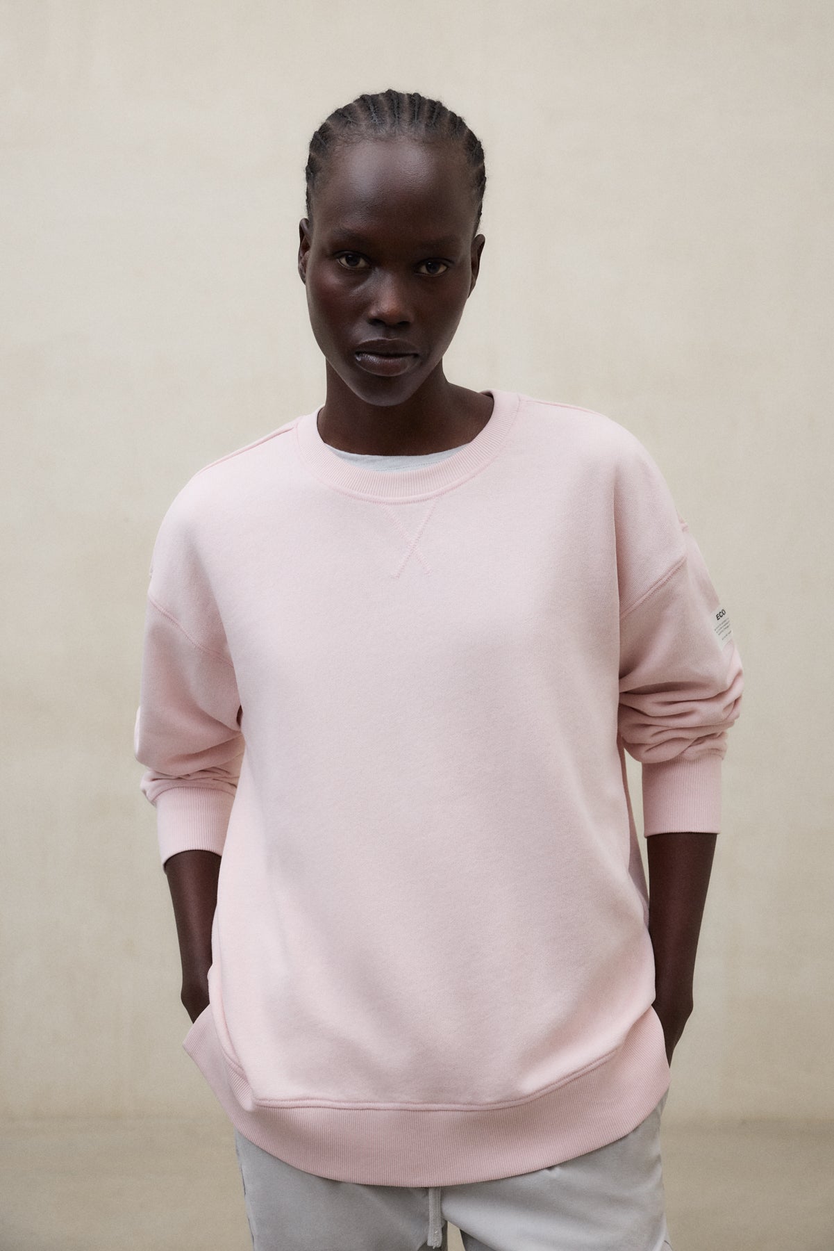 ecoalf-sudadera-storm-rosa-de-algod-n-reciclado-para-mujer image 2