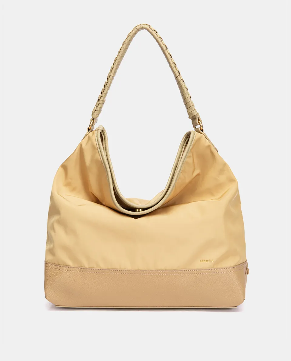 abbacino-bolso-hombro-bicolor-amarillo-reciclado image 1