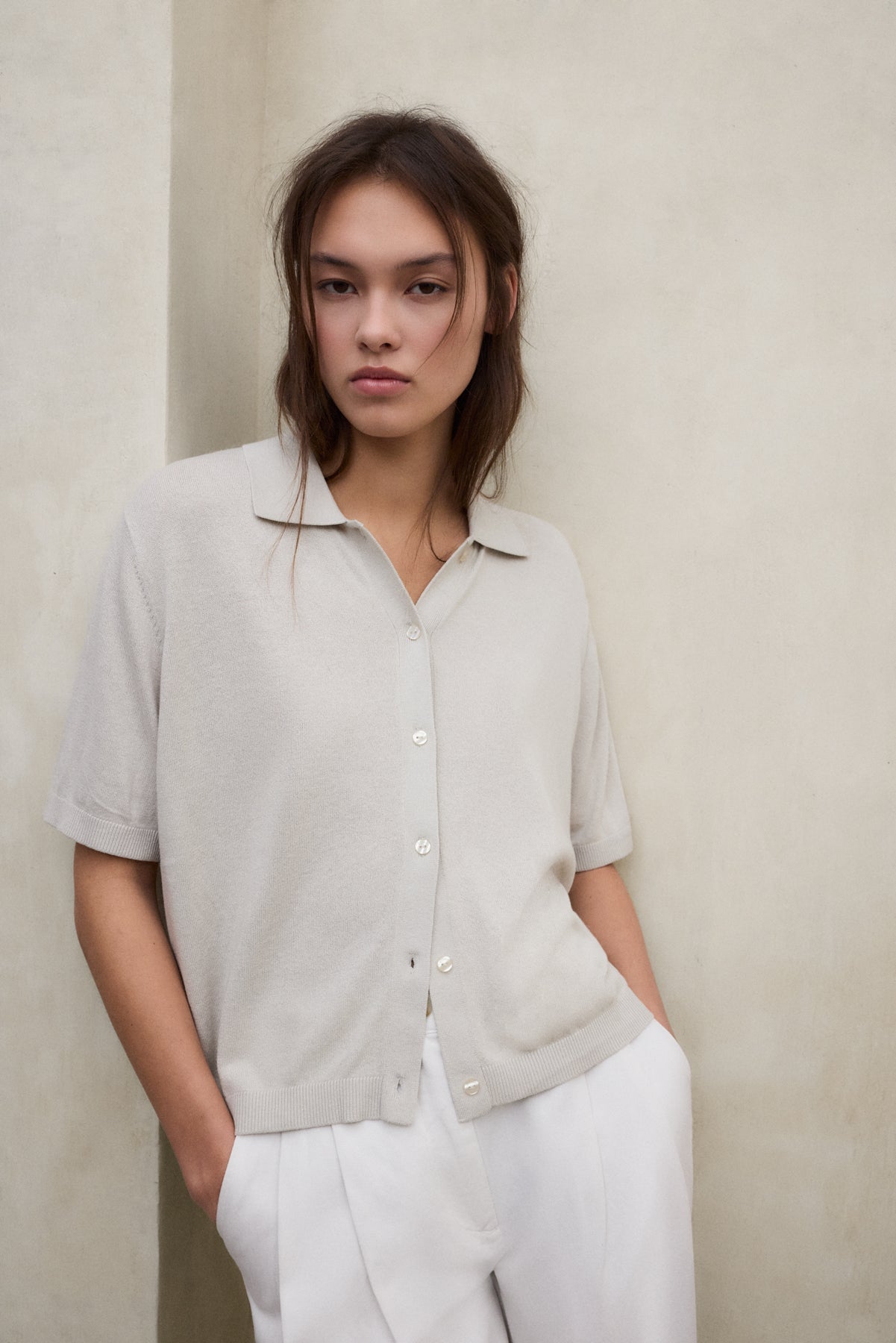 ecoalf-jersey-juniper-beige-de-mujer image 2