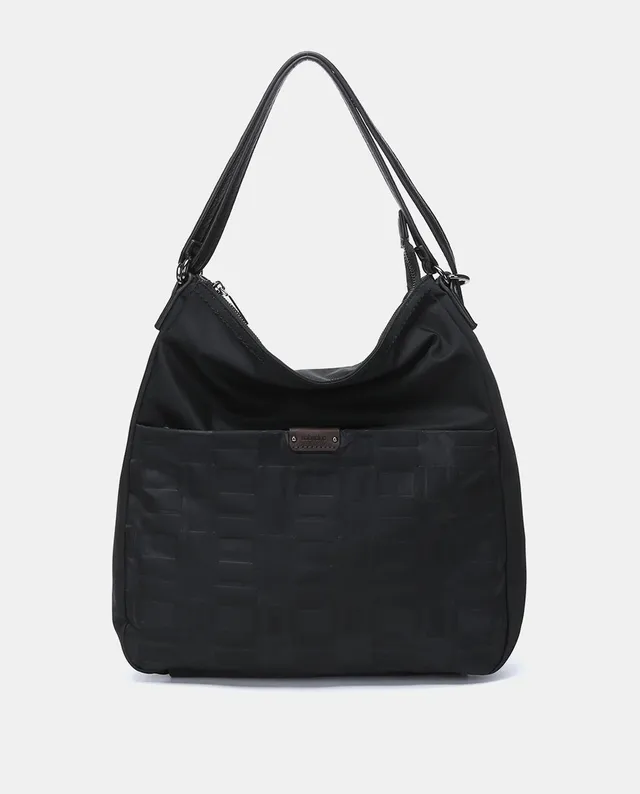 abbacino-bolso-multifuncional-nylon-reciclado-negro-convertible-mochila image 1