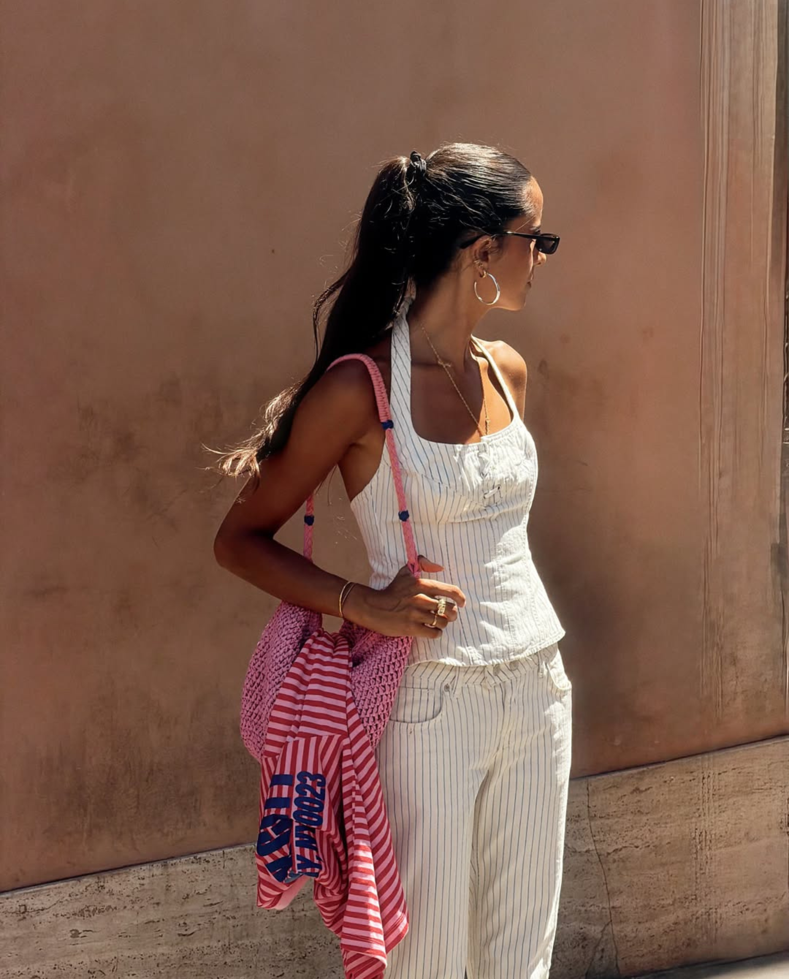 bolso-hobo-kbas-de-fibra-natural-con-cremallera-color-rosa image 1
