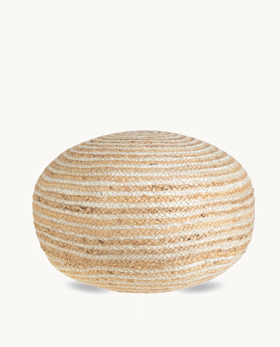 kbas-puff-de-yute-natural-y-blanco image 2