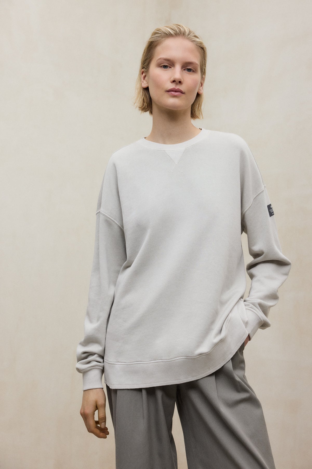 ecoalf-sudadera-elvas-gris-claro-de-mujer image 5