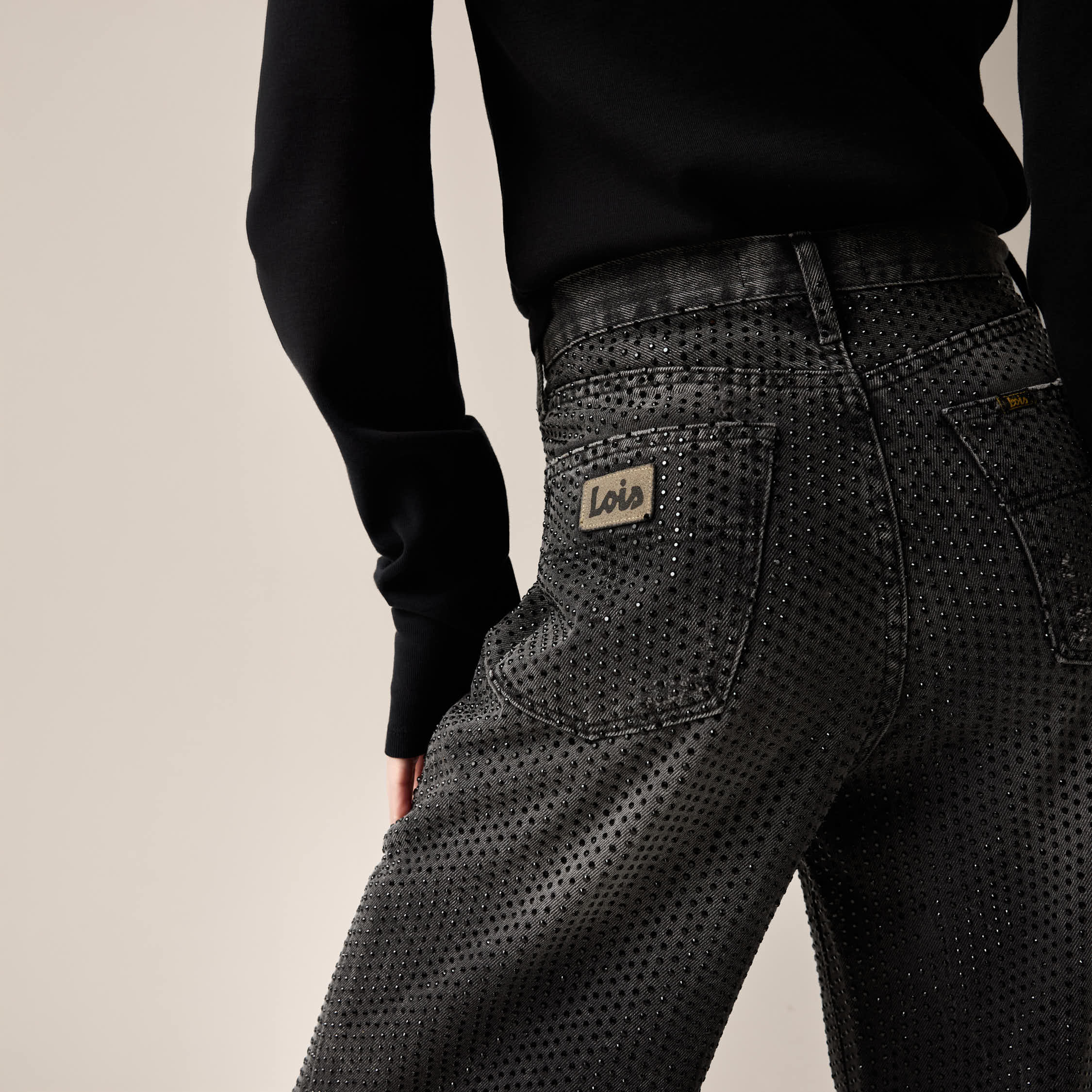 lois-skater-loose-vaqueros-anchos-black-stone image 4