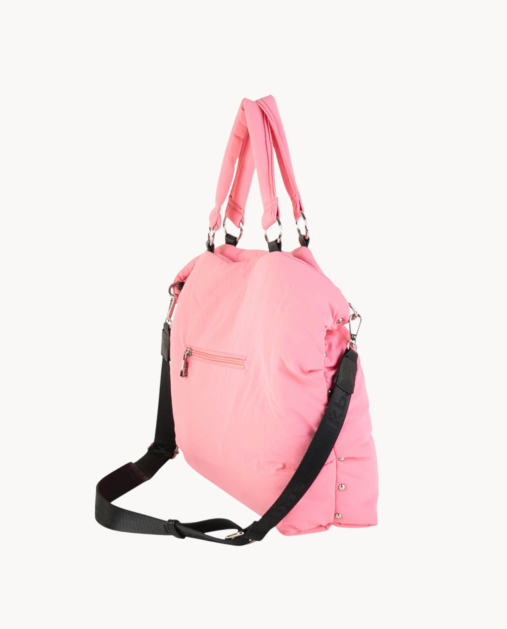 kbas-tote-nylon-cremallera-color-rosa image 4