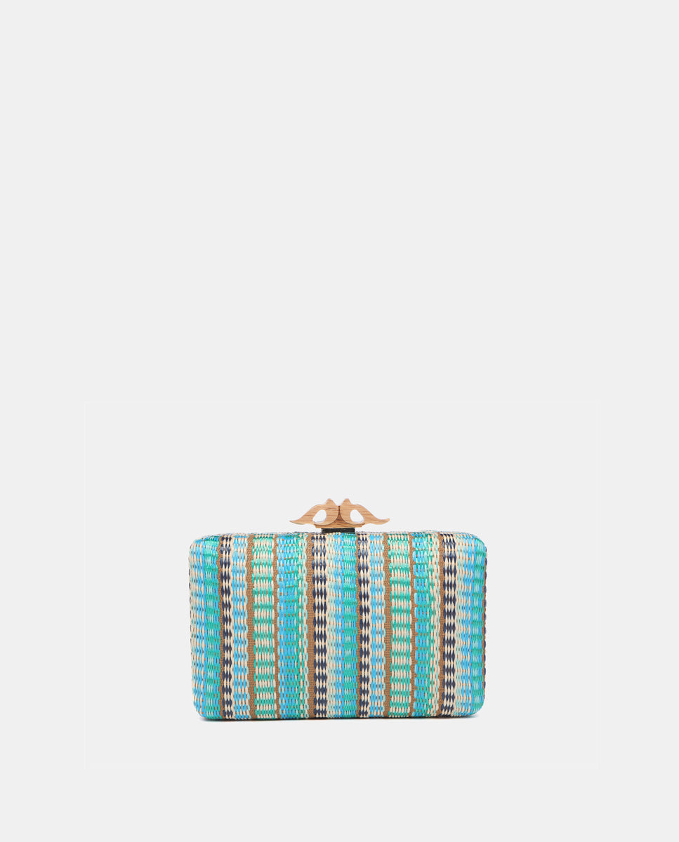 abbacino-clutch-de-fiesta-cuadrado-con-estampado-azul image 3