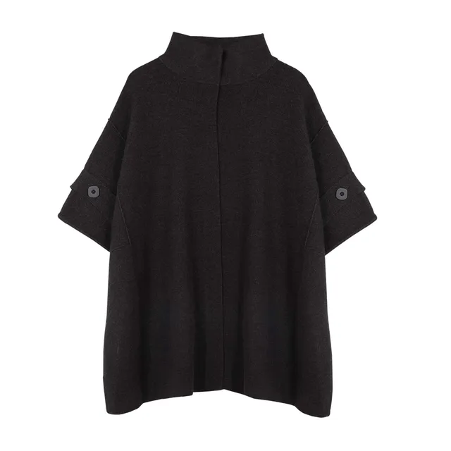parfois-poncho-de-punto-detalle-bot-n-mujer image 1