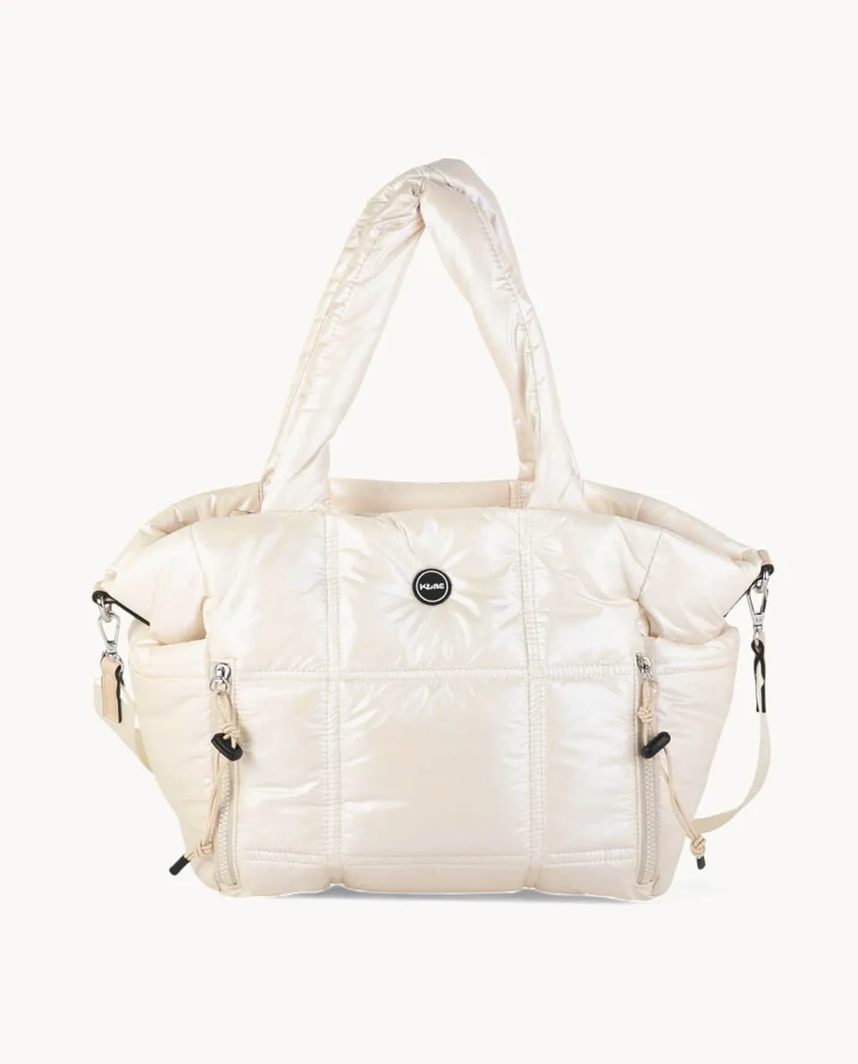 shopper-de-nylon-kbas-con-cremallera-color-marfil image 1