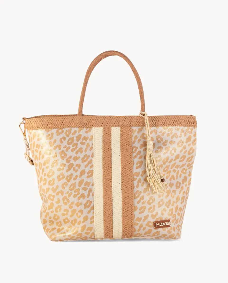 bolso-tote-kbas-de-fibra-natural-y-canvas-con-cremallera-color-cobre-42-x-17-x-3 image 1