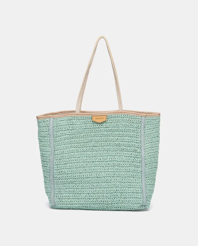 abbacino-capazo-rafia-turquesa-shopper-verano image 1