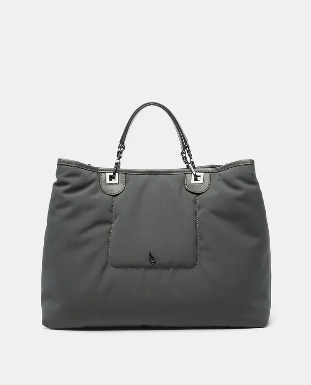 abbacino-bolso-grande-nylon-gris-lady-bag image 1