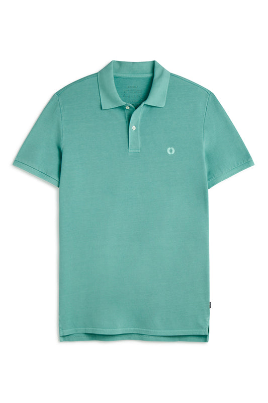 polo-piqu-tedan-verde-agua-ecoalf-de-100-algod-n-reciclado-fit-regular-con-canal image 7