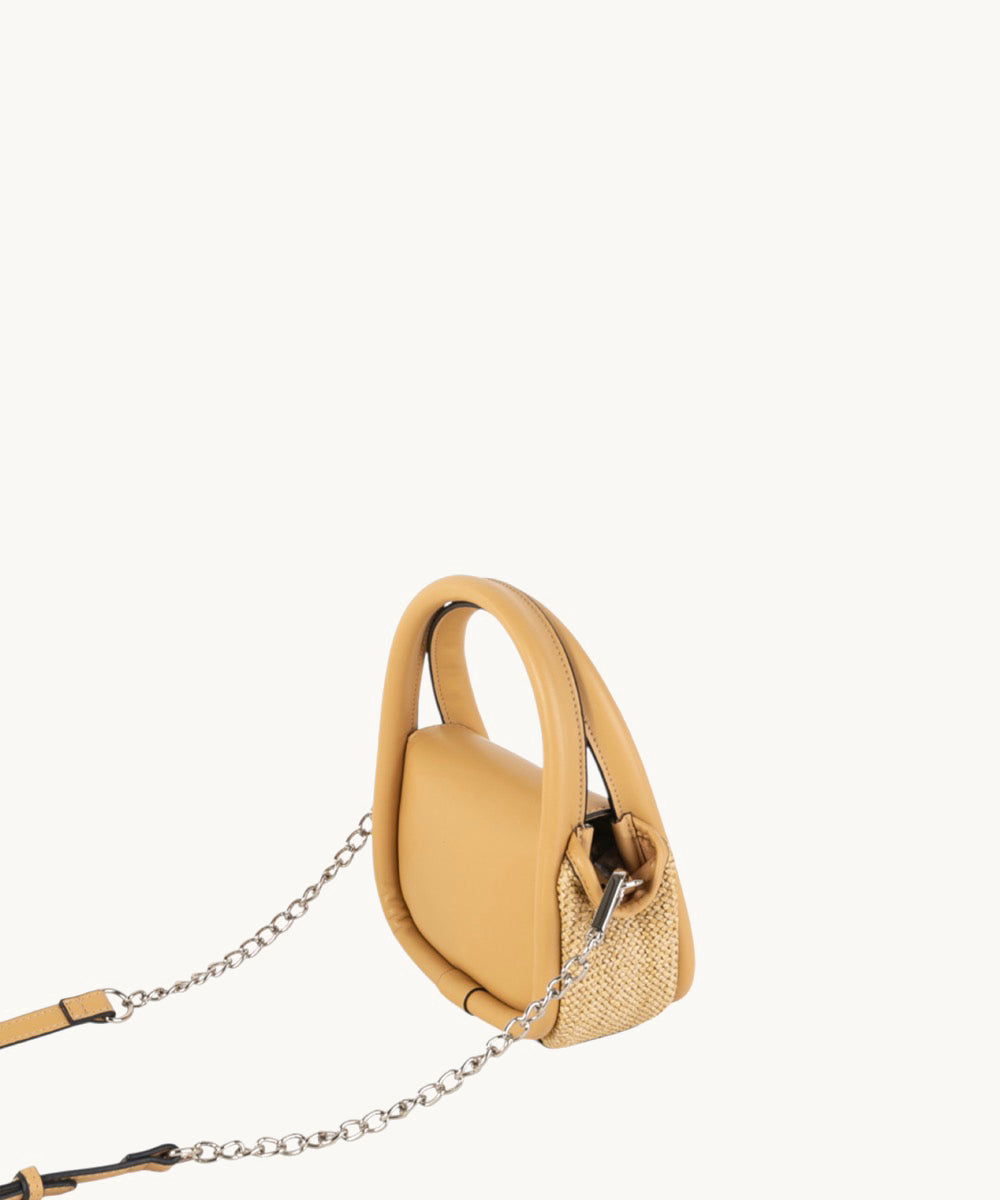kbas-coctail-celina-bolso-de-mano-en-pu-y-rafia-color-arena image 2